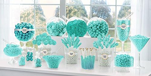 Robins Egg Blue Candy Buffet Set