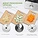 Food Processor 12-Cup, Multi-Function Food Processor 6 Main Functions with Chopper Blade, Dough Blade, Shredder, Slicing Attachments, 3 Speed 600W Powerful Processor, Silver