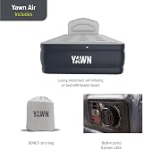 YAWN AIR Self-inflating Airbed with Built-in Pump - Headboard - Single Size UK view 2