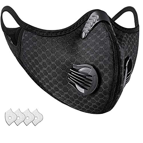 Reusable Face Mask with Filters Adjustable Personal Protective Dust