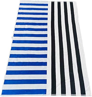 Toalla de baño de toalla de microfibra de playa Toallas de playa Algodón Raya que imprime