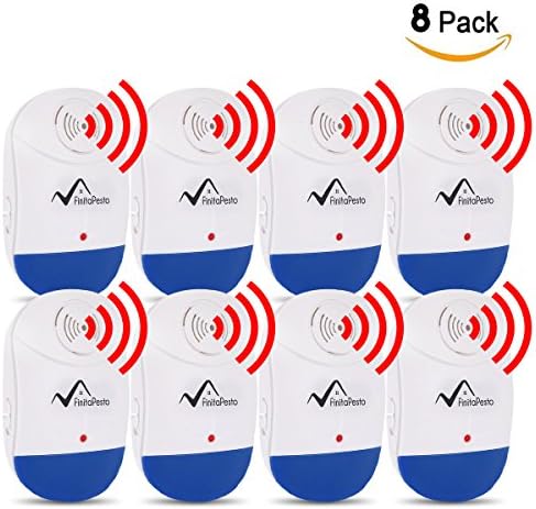 Ultrasonic Pest Repeller - Pack of 8 - 100% SAFE for Pets - Get Rid Of Pests In 7 Days Or It's FREE