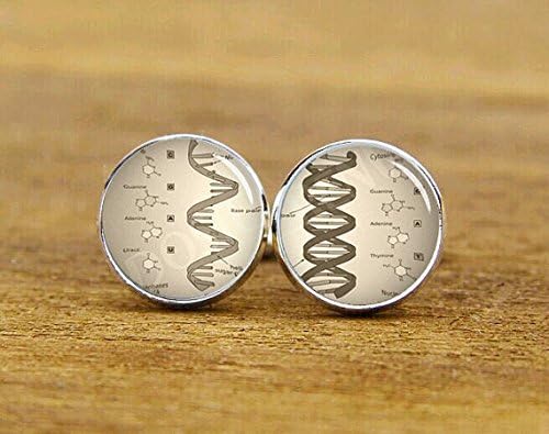 dna cufflinks, rna cuff links, custom molecular formula cufflinks, groom cufflinks, round glass, square cufflink, tie clip or a matching set