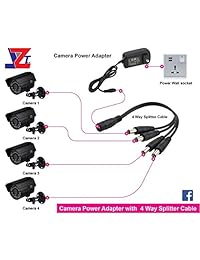 jztek 1 3" CMOS 1200TVL CCTV Home de vigilancia impermeable 24 LED Lente de 3,6 mm, ángulo amplio Bullet cámara de seguridad con IR cut-65ft IR Distancia de visión nocturna metal Vivienda Negro