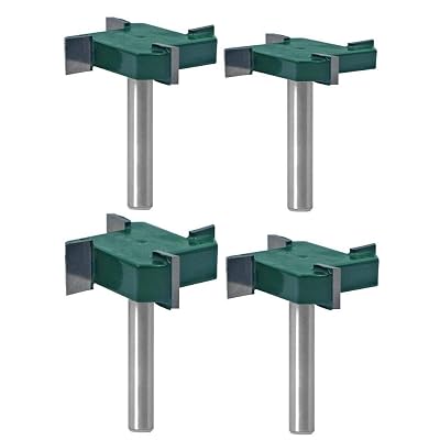 Aluminum Security Signs Yakamoz 4-Piece Spoilboard Surfacing Router Bit ...