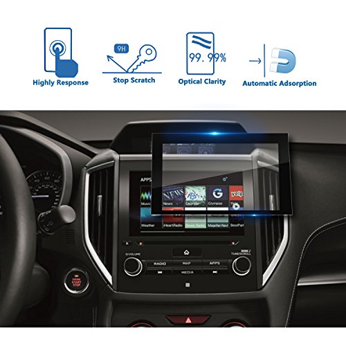 2018 Subaru Crosstrek Starlink 8-Inch Car Navigation Screen Protector, LFOTPP [9H] Tempered Glass Infotainment Center Touch Display Screen Protector Anti Scratch High Clarity