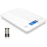Nicewell Food Scale, 22lb Digital Kitchen White Scale Weight Grams and oz for Cooking Baking, 1g/0.1oz Precise Graduation,Tem