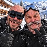 STYQUAL Custom Funny Old Man Ski Mask for Ski Lovers, Personalized Gift | Make Ski Trips, Parties, And Group Photos More Playful With A Custom Old Man Face Mask That Adds Humour To Your Look