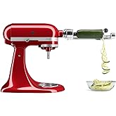 KitchenAid Fruit and Vegetable Spiralizer Attachment Stand Mixer, Polished Aluminum