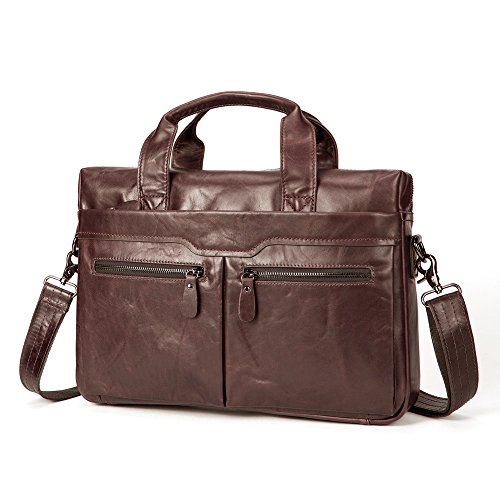 men's leather office laptop bag