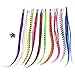 Professional Salon Feather Hair Extension Multi Color Mixed 50 Micro Beads & Plier hook Kits-24 Pcs