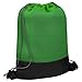 G4Free 15L Drawstring Backpack 15L&20L Cinch Bag String Backpack Gym Bag for Men Women Nylon (Grass/Black)