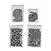 Mix Size Pearl Rivet, 6mm 8mm 10mm 12mm White Pearl Beads Studs for Crafts Bags Decoration Black
