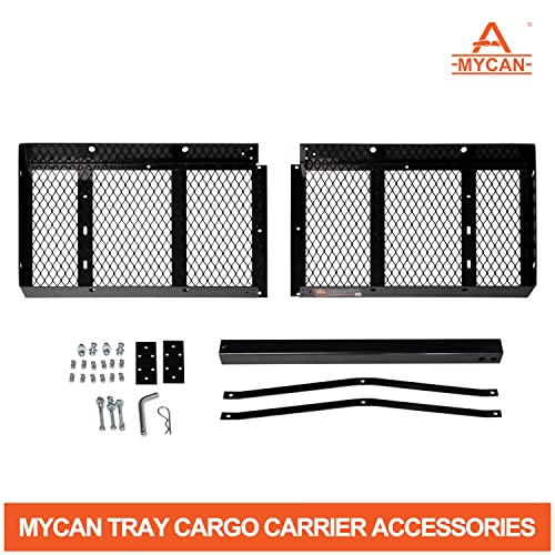 MYCAN Hitch Mount Cargo Carrier 2" Shank 500lbs Capacity 60x20 Luggage