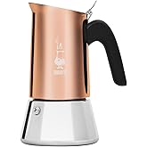 Bialetti Venus Induction 6-Cup Stainless Steel Stovetop Espresso Maker, Copper