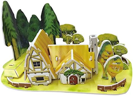Kids DIY Toys Forest Cabin 3D Puzzle-30 Pieces