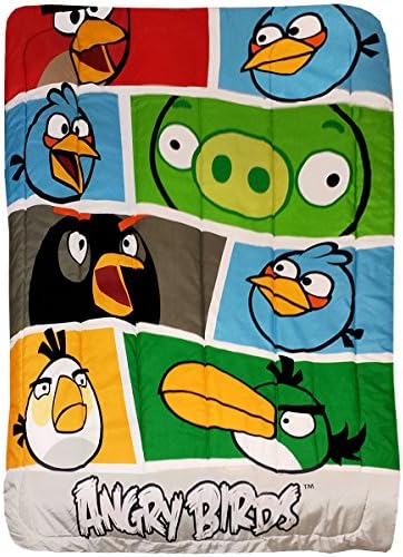 Rovio Entertainment Ltd Angry Birds Twin Bed Comforter Bold Colors Blanket