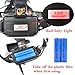 Irontria LED Headlamp High Power Bright Headlight 3 XML T6 with Rechargeable Batteries Wall Charger for Hiking Camping Riding Fishing Hunting