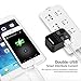 All in One International Universal Travel Adapter,Dual USB Charging ports converter for USA EU UK AUS European Compatible with Mobile Phone,Power Bank,Tablet,Laptop and Earphone. (Black)