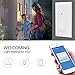 WiFi Smart Light Switch Wireless Remote Control In-Wall Timer Switch for Fan Lights Compatible with Alexa Google Home,No Hub Required
