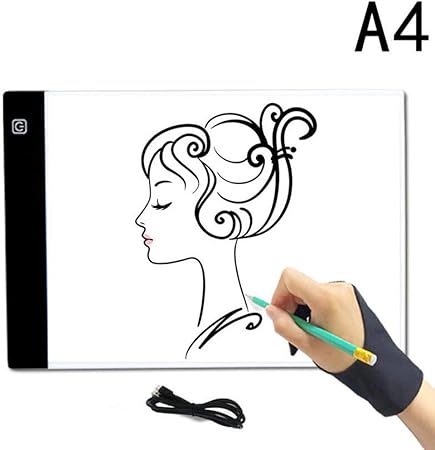 Amazon Com Drawing Board Copy Board A4 Copy Station Ultra Thin Led Third Gear Dimming 2 Meters Usb Cable Power Supply For Drawing Animation Sketching Designing amazon com