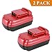 Biswaye 2 Pack 3.5Ah 18V Replacement NiCad Battery (Closed)