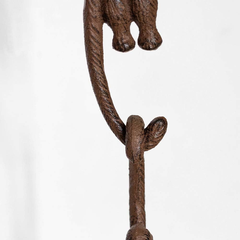 Sungmor Cast Iron Plant Hangers, 2PC Monkey Hooks, 7.9 Inch Large S Planter Hanger - Image 5