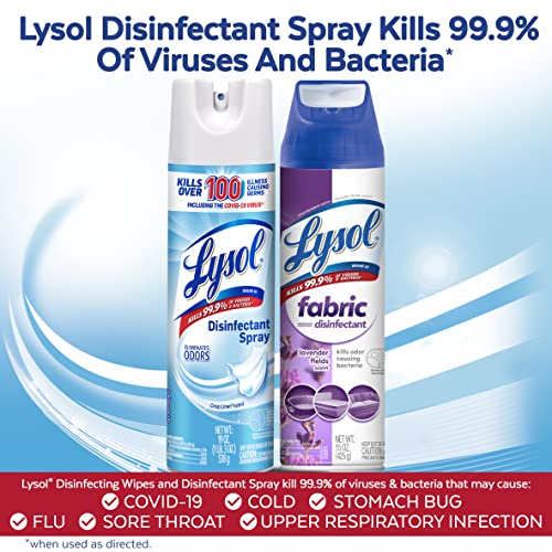 Lysol Disinfectant Spray + Fabric Disinfectant, Sanitizing and
