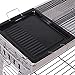 Outsunny Portable Charcoal Grill, Stainless Steel Folding Barbecue BBQ Grill with Pan, Grill Rack, Shelves and Hooks for Backyard Cooking, Camping, Picnic, Party, Tailgating and Travel