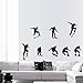 Docooler Skateboard Sports Cool Life Simple Black DIY Wall Stickers Wallpaper Art Decor Mural Room Decal ay9148 (90 60cm)