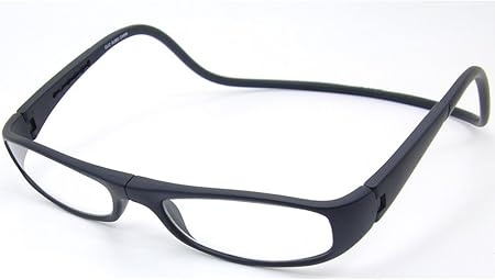 Amazon クリックユーロ 4色 首から下げる老眼鏡 クリックリーダー 火野正平さん着用 マットブラック 1 00 Clic Readers クリックリーダー 老眼鏡