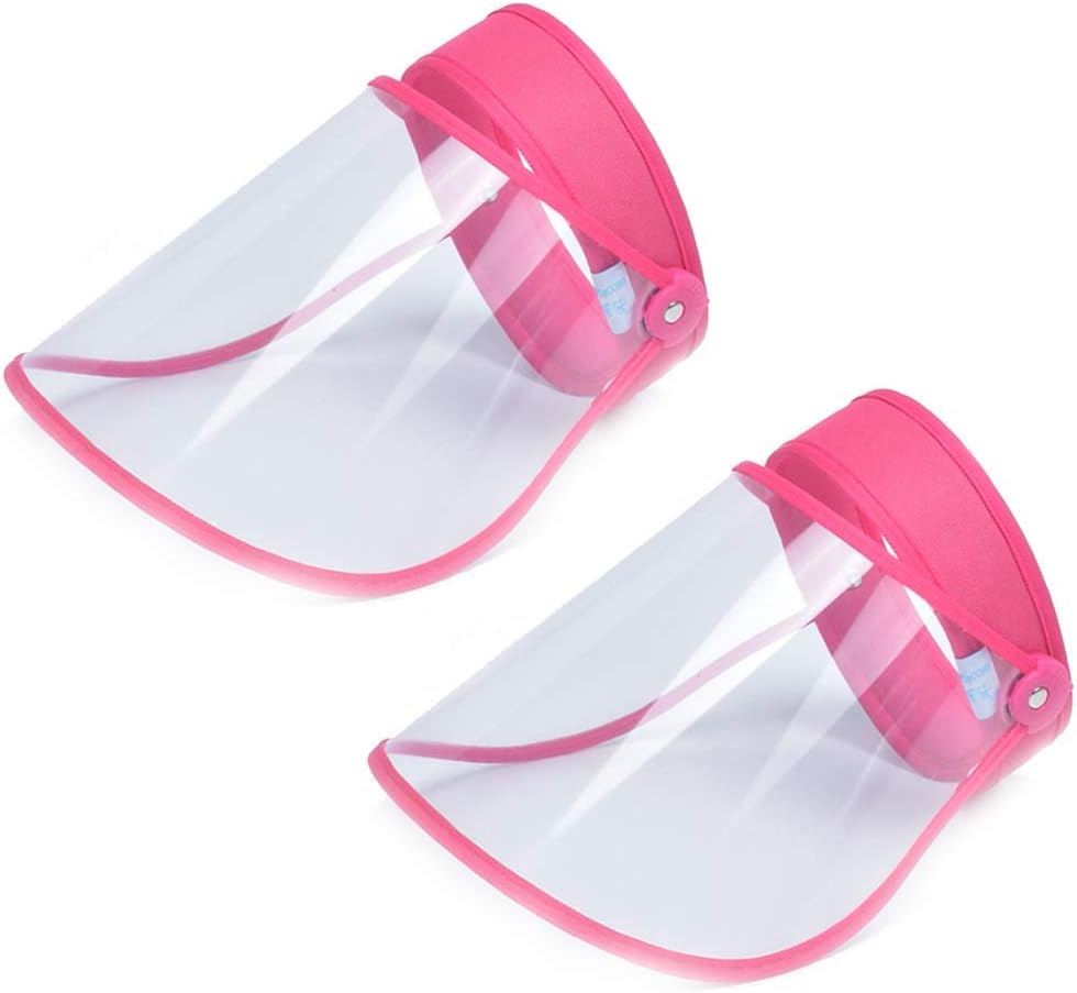 Safety Face Shield Full Face Shield Visor Mask Clear Visor Windproof Dustproof Hat Protective Cap Shield Protect Eyes and Face,Anti-Fog, Anti-Saliva,Anti-Spitting for Men Women Baffle Splash-Proof