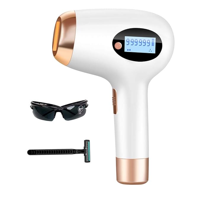 Laser Hair Removal For Women and Men, At Home 999,999 flashes IPL Hair Removal Device for Permanent Results on Face and Body - Safe And Effective IPL Technology Feeke A1 pro