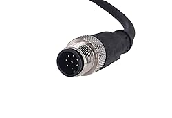 M12 8 Pins Male Connector Cable, Waterproof IP67