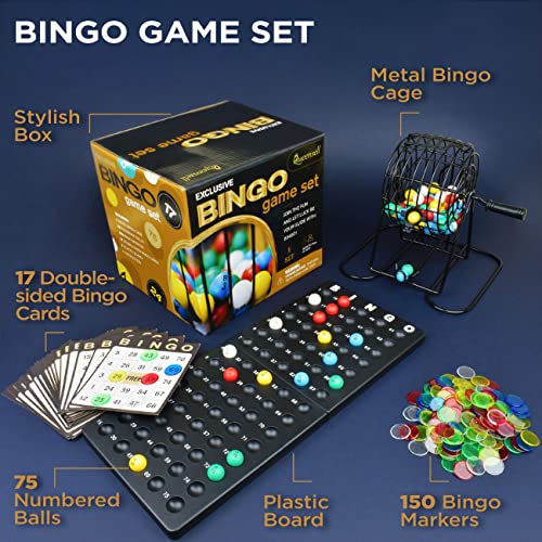 Queensell Bingo Game for Adults Bingo Set Best Board Games with