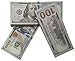 Xmon Joy Prop Money Movie Money Play Money $100 Bills Double Sided Full Print Real Looking Motion Picture Money 110PCS Copy Money for Movie Party Video