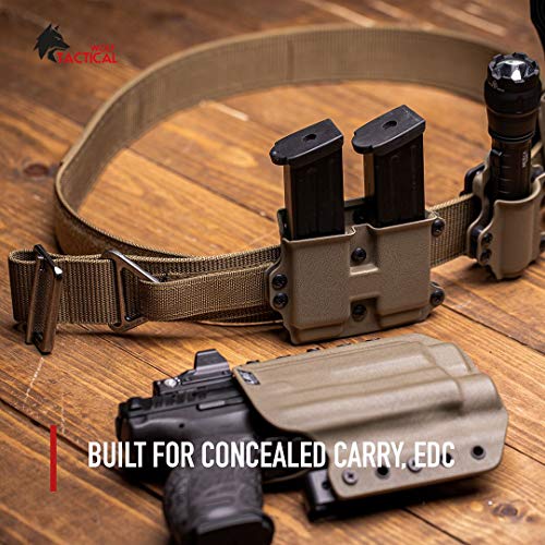 WOLF TACTICAL Heavy Duty Riggers Belt Stiffened 2Ply 1.75” Nylon EDC