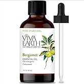Bergamot Essential Oil – 100% Pure & Natural Citrus Bergamot Oil for Diffuser, Hair, Face, Skin Care, Aromatherapy, Scalp & Body Massage, Soap & Candle Making – with Dropper, 1 Fl Oz