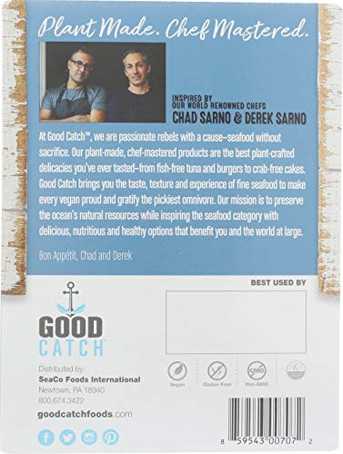 GOOD CATCH Fish Free Tuna, Naked in Water, 3.3 oz. Pouch (Pack Of 12) | Gluten Free Vegan Protein | Plant Based Protein with Omega 3 DHA | Free from Eggs, Animal & Fish Products | Dairy Free | Non GMO