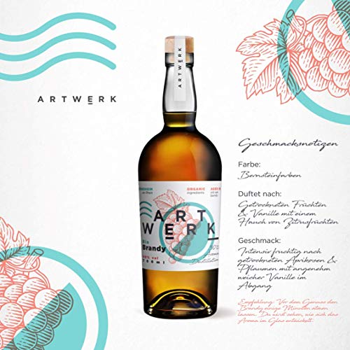Artwerk | Bio Brandy | 700 ml | 40% Vol. | Handwerklich hergestellt | Intensives & fruchtiges Aroma von getrockneten… – Bild 4