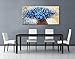 Winpeak Art Hand Painted Abstract Canvas Wall Art Modern Textured Blue Flower Oil Painting Contemporary Artwork Floral Hanging Decor Stretched And Framed Ready to Hang (40