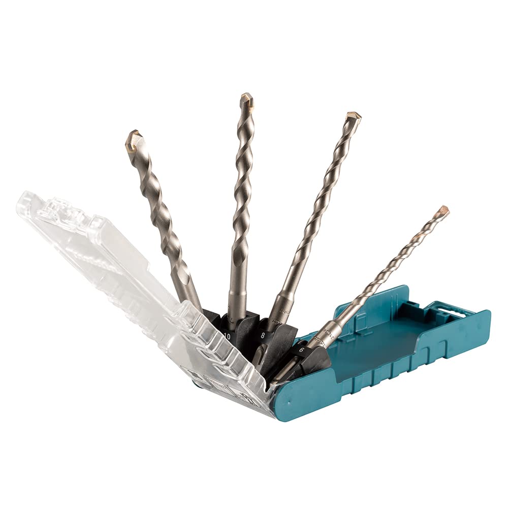Makita D-74756 4 Piece SDS-Plus TCT Drill Bit Set