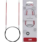 KnitPro Zing Fixed Circular Needles 32" (80cm) | US Size 1.5 (2.5mm)