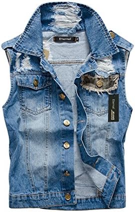 Eternal Women Winter Spring Cotton Sleeveless Jeans Denim Vest Jacket Outerwear Clothes (S, Vest 5)