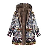 Franterd Ethnic Coats Women Cotton Linen Vintage