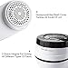 TC JOY Electric Lint Remover Rechargeable Battery Operated Fabric Shaver with Power Cord for Battery Charging, Portable Clothes Shaver with Six-Tooth Blade for Efficient Lint Removing, White