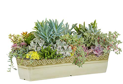 Classic-Home-and-Garden-9418D-514-18-Corinthian-Trough-Planter-Desert Classic-Home-and-Garden-9418D-514-18-Corinthian-Trough-Planter-Desert