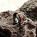 Metal Masters Co. Men's Women's Black Tungsten Carbide Wedding Band Engagement Ring, Real Wood Inlay, Comfort Fit 8mm