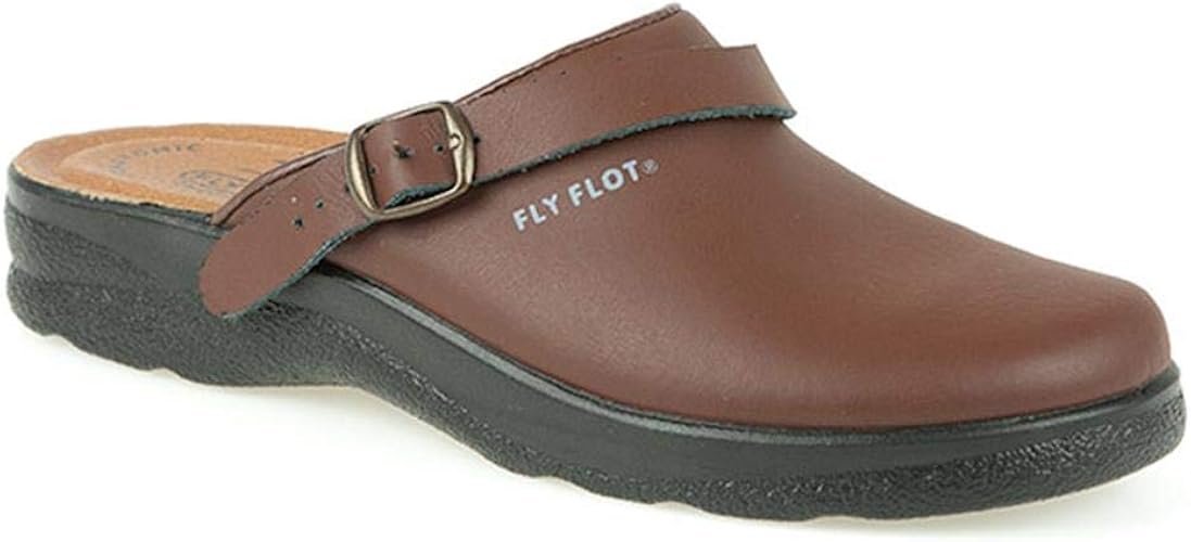 fly flot leather clogs