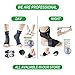 Plantar Fasciitis Pain Relief Recovery Kit - 9 PCs - Foot Compression Sleeves, Heel Protectors, Cushioned Arch Support Wraps & Inserts, Foot Massage Ball- Instruction Guide Included (S/M)